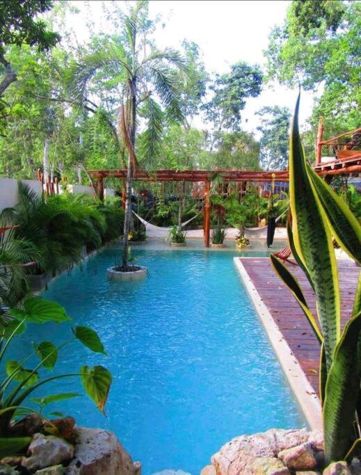Apartment With Private Pool Tulum Чемуйиль Экстерьер фото