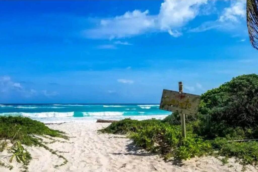Apartment With Private Pool Tulum Чемуйиль Экстерьер фото